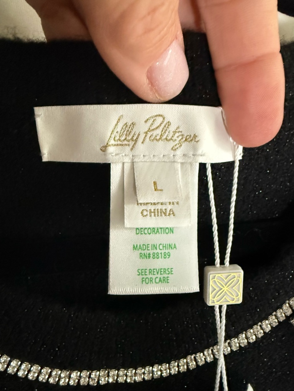 Lilly Pulitzer Morgen Sequin Sweater Dress • NWT • women’s large - Picture 8 of 9